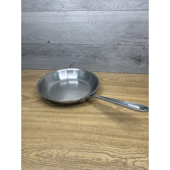 All Clad 10” Stainless Steel Frying Pan Saute Skillet Induction Ready - Picture 1 of 6